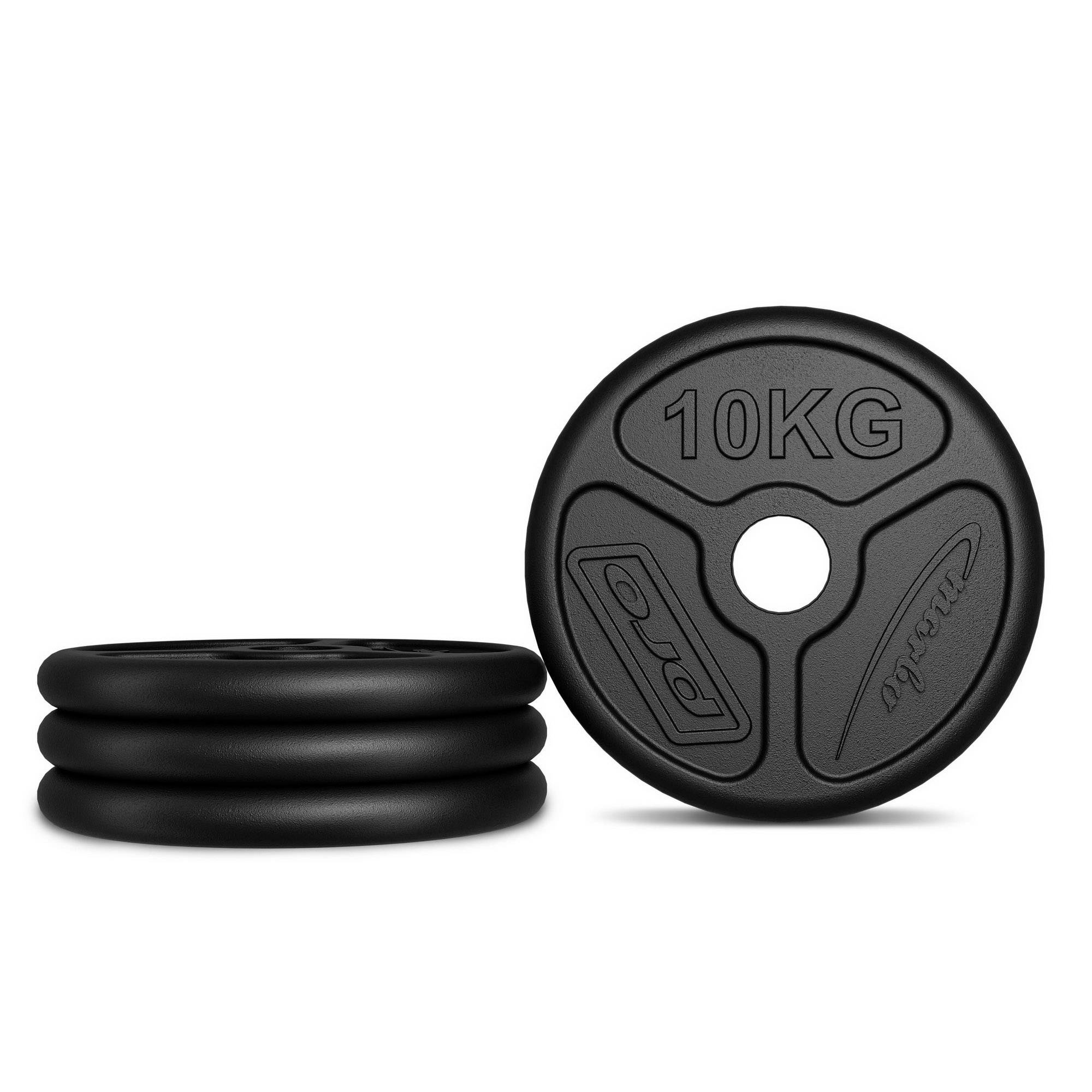 Pesas olímpicas de hierro fundido 10kg MW-O10-OLI - Marbo Sport