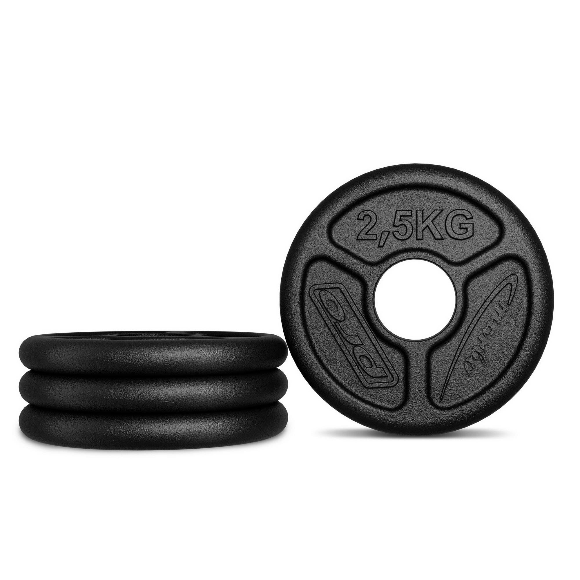 Pesas olímpicas de hierro fundido 2,5kg MW-O2,5-OLI - Marbo Sport