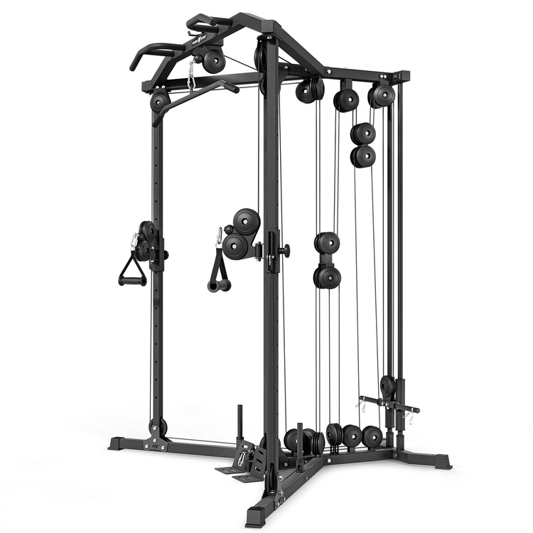 Estación de entrenamiento con poleas altas y bajas para peso libre MS-W106 2.0 - Marbo Sport