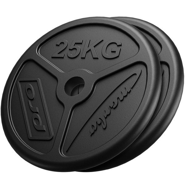 Juego de discos de pesas olímpicas de hierro fundido 50 kg (2 x 25 kg) - Marbo Sport