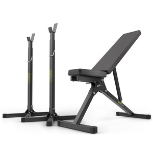 Conjunto SG1 | Banco de ejercicios + soporte de barra ajustable - SmartGym Fitness Accessories