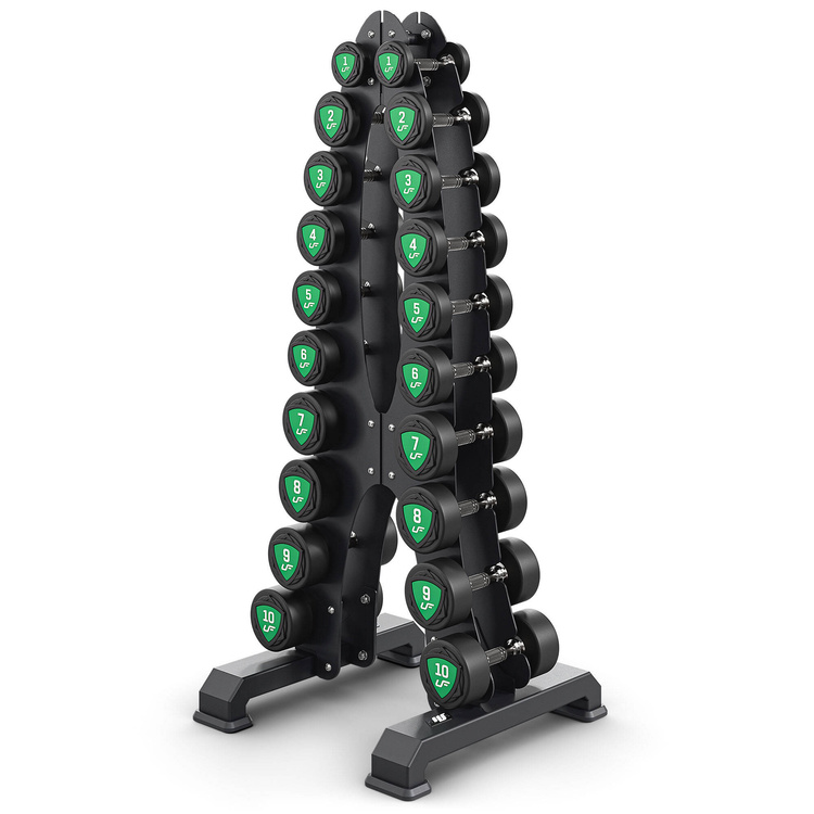 Juego de mancuernas de poliuretano1-10kg (incrementos de 1 kg) 110 kg - UpForm