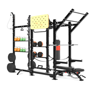 Jaula de potencia modular Power Rack con barras y postes MFT-RIG-13 - Marbo Sport