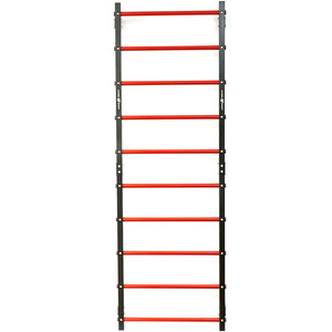 Set MHU1 | Escalera gimnástica metálica + Pasamanos y barra 2 en 1 para pared y escalera - Marbo Sport