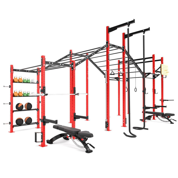 Jaula de potencia modular Power Rack con barras y estructura MFT-RIG-17 - Marbo Sport