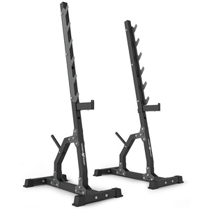 Set MS24_2.0_83KG_G | banco doble + soporte multinivel (2 piezas) + juego de barras reforzadas y pesas de goma 83 kg - Marbo Sport