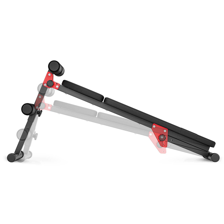 Banco de pesas multifunción reclinable (recto-declinado) para musculación MH-L104 - Marbo Sport