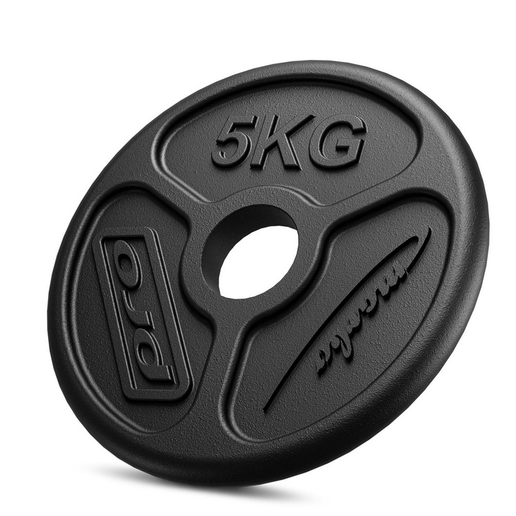 Juego de discos de pesas olímpicas de hierro fundido 30 kg (2×5 kg + 6×2,5 kg + 4×1,25 kg) - Marbo Sport