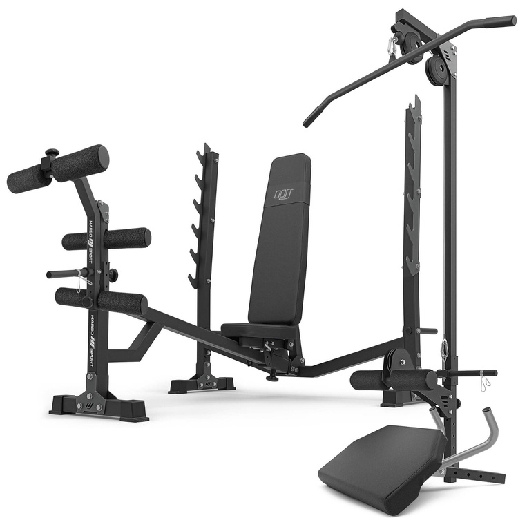 Set MS41_2.0 | Banco ajustable con soportes e inclinación negativa + accesorios - Marbo Sport