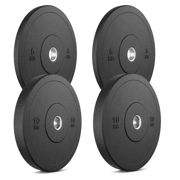 Juego de discos de goma 30 kg (2x10 kg + 2x5 kg) MW-Bumper - Marbo Sport