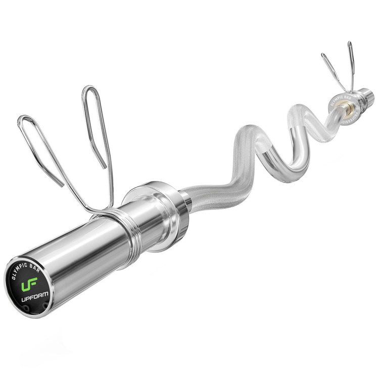 Barra olímpica de 120 cm con fuerte curvatura UF-G120ML-OLI-CH - UpForm