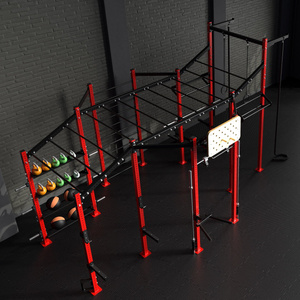 Jaula de potencia modular Power Rack con barras y escaleras MFT-RIG-16 - Marbo Sport
