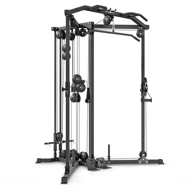 Estación de entrenamiento con poleas altas y bajas para peso libre MS-W106 2.0 - Marbo Sport