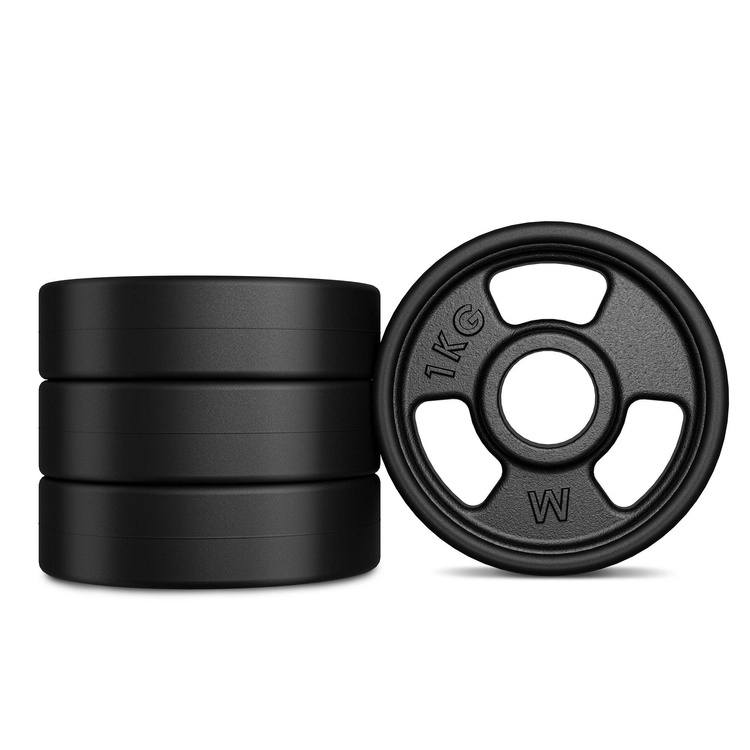 Pesas de hierro fundido engomadas de 1 kg MW-O1G-kier - Marbo Sport