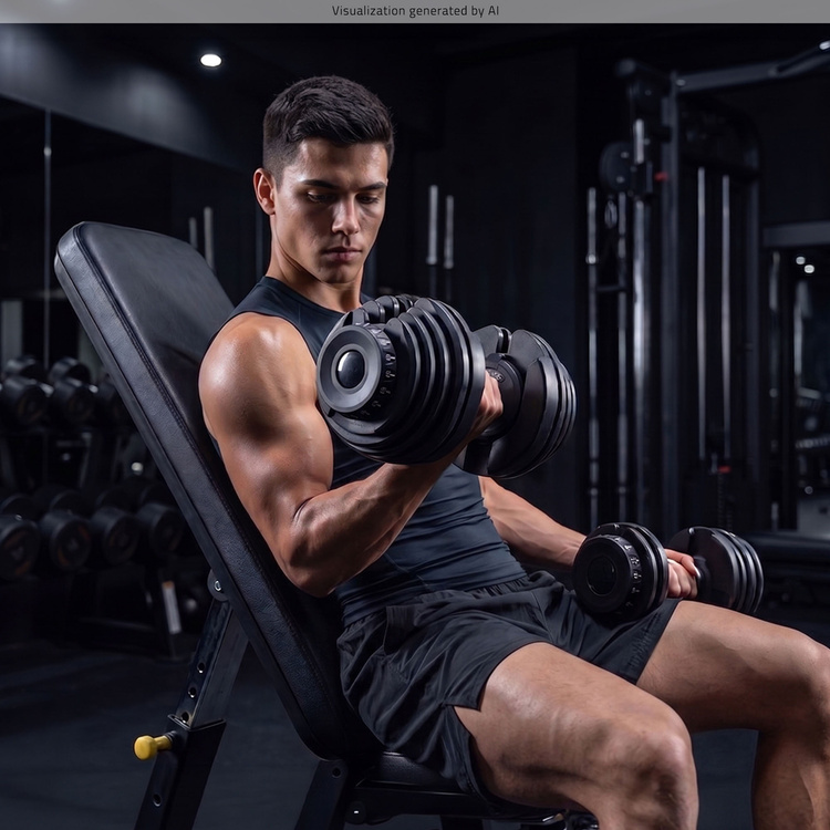 Mancuerna ajustable 2,5 - 24 kg - UpForm