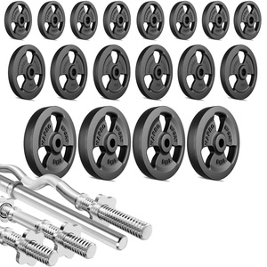 Juego de barras reforzadas y pesas Tri-Grip 113 kg - Marbo Sport