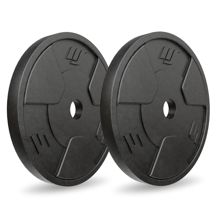 Juego de discos de hierro fundido 2 × 5 kg – Marbo Sport