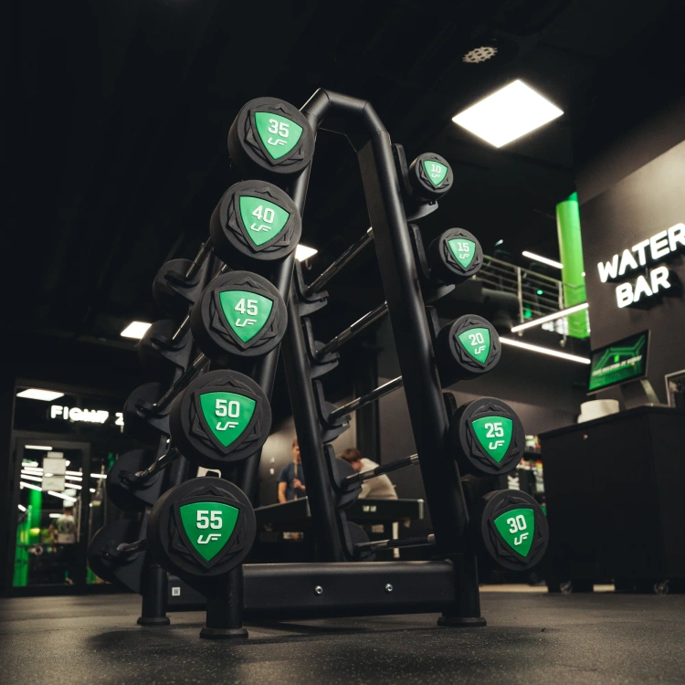 Set de barras rectas de poliuretano 10-55 kg (incrementos de 5 kg) 325 kg – UpForm