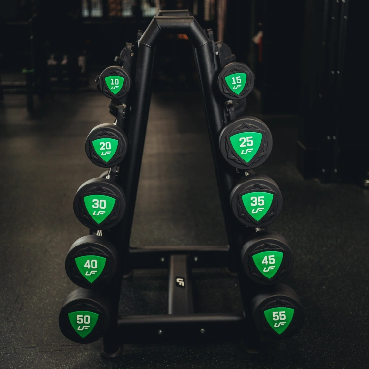 Set de barras rectas de poliuretano 10-55 kg (incrementos de 5 kg) 325 kg – UpForm