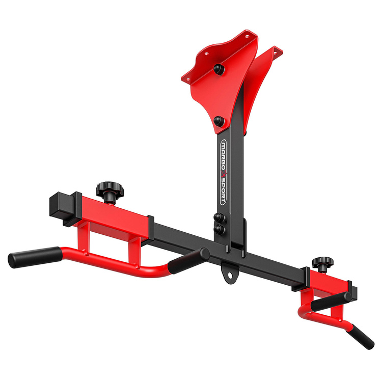 Barra de dominadas ajustable para montaje en pared y techo con soporte para saco de boxeo MS-D202 - Marbo Sport