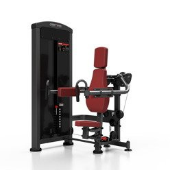 Máquina de elevaciones laterales de hombros (tapizado granate) MP-U228 - Marbo Sport