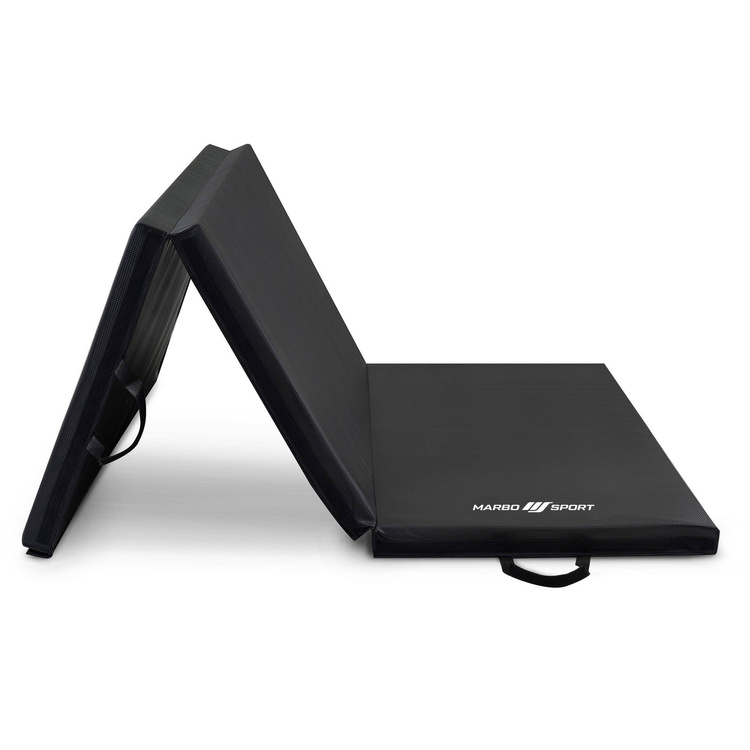 Colchoneta estable plegable con cierre de velcro 180 x 90 x 5 cm negro - Marbo Sport