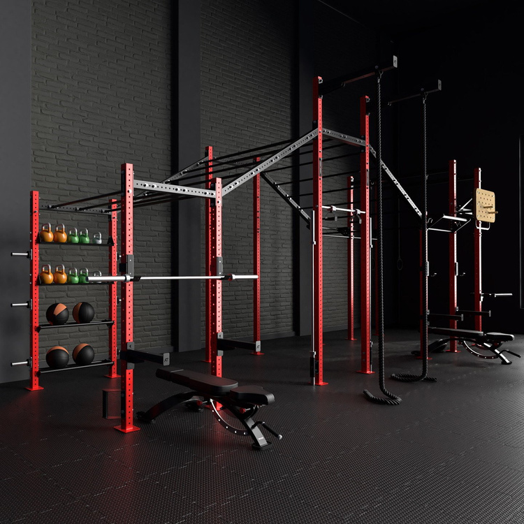 Jaula de potencia modular Power Rack con barras y estructura MFT-RIG-17 - Marbo Sport