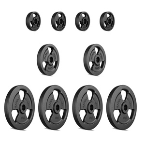 Juego de pesas de hierro fundido Tri-Grip 29 kg / 4 x 5 kg + 2 x 2,5 kg + 4 x 1 kg - Marbo Sport