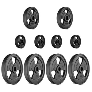 Juego de pesas de hierro fundido engomadas Tri-Grip 29 kg / 4 x 5 kg + 2 x 2,5 kg + 4 x 1 kg - Marbo Sport