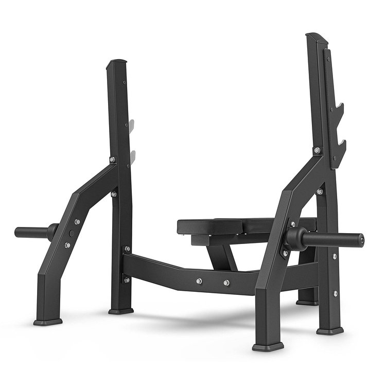 Banco de pesas plano con soportes MP-L204 2.0 - Marbo Sport