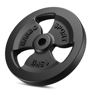 Juego de discos de peso Tri-Grip de hierro fundido 60 kg / 2 x 15 kg + 2 x 10 kg + 2 x 5 kg - Marbo Sport