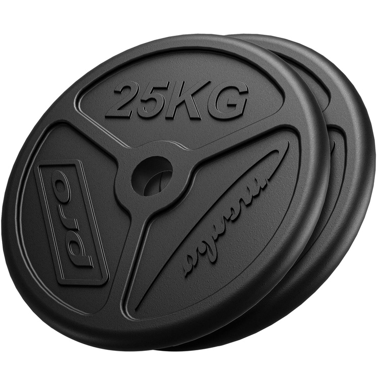 Juego de pesas olímpicas de hierro fundido 50 kg / 2 x 25 kg - Marbo Sport