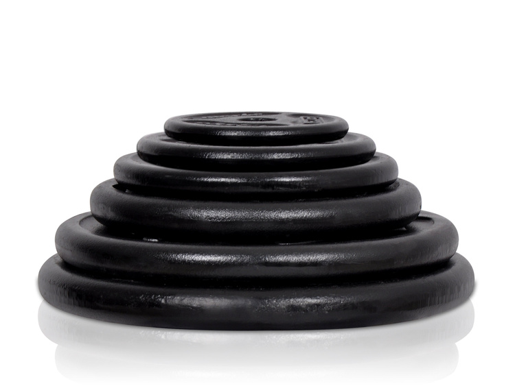 Juego de barras reforzadas y pesas SLIM 113 kg - Marbo Sport