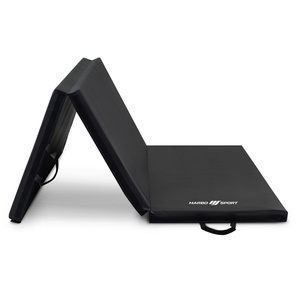 Colchoneta estable plegable con cierre de velcro 180 x 90 x 5 cm negro - Marbo Sport