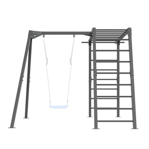 Escalera de gimnasia PREMIUM - MO-016 + Columpio individual PREMIUM (marco) - MO-017 - Marbo Sport