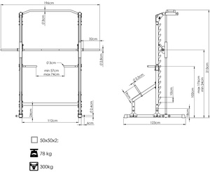 Máquina Smith con rodamientos lineales MS-U117 2.0 - Marbo Sport