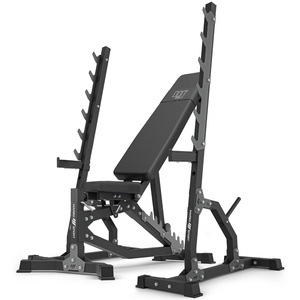 Set MS8_2.0 | banco de entrenamiento ajustable de doble cara + soporte multinivel (2 piezas) - Marbo Sport
