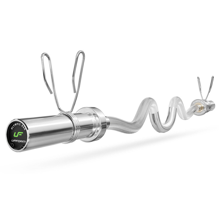 Barra olímpica de 120 cm con fuerte curvatura UF-G120ML-OLI-CH - UpForm