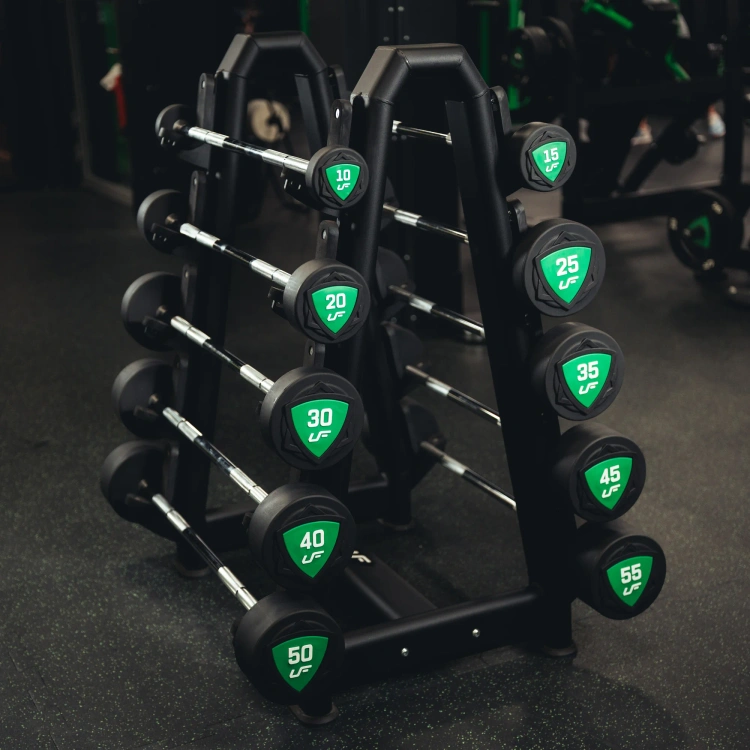 Set de barras rectas de poliuretano 10-55 kg (incrementos de 5 kg) 325 kg – UpForm