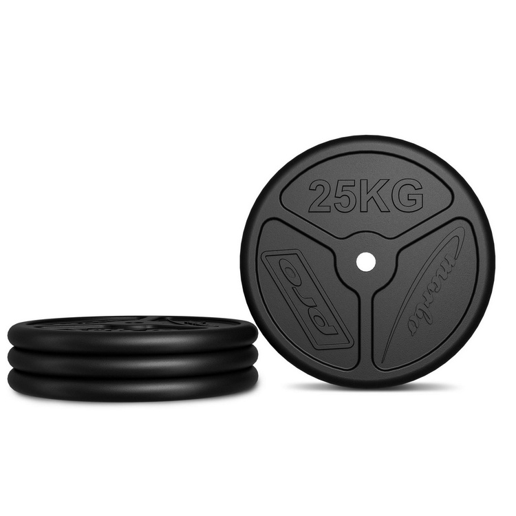 Juego de pesas de hierro fundido slim 50 kg / 2 x 25 kg - Marbo Sport