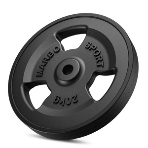 Juego de pesas de hierro fundido engomadas Tri-Grip 60 kg / 2 x 20 kg + 2 x 10 kg - Marbo Sport