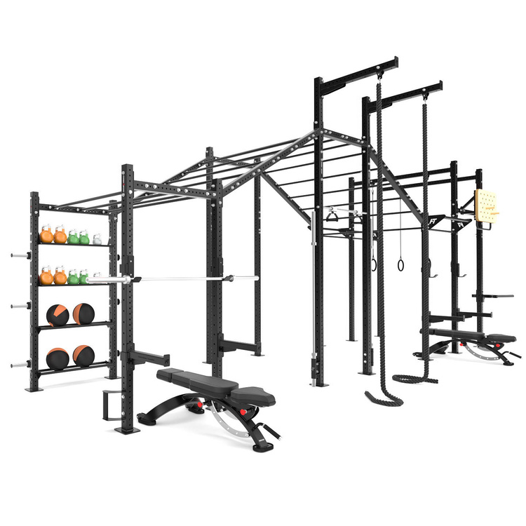Jaula de potencia modular Power Rack con barras y estructura MFT-RIG-17 - Marbo Sport