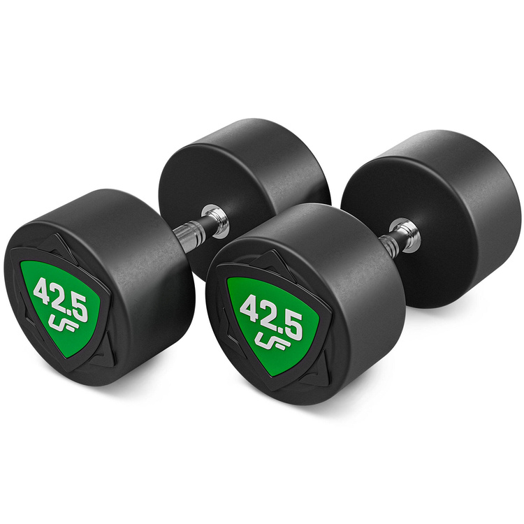 Juego de mancuernas de poliuretano 40-50 kg (incrementos de 2,5 kg) 450 kg - UpForm