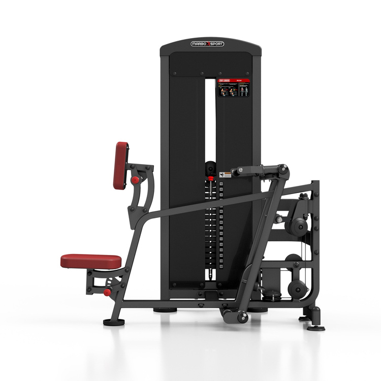 Máquina de remo sentado para espalda (tapizado granate) MP-U229 - Marbo Sport