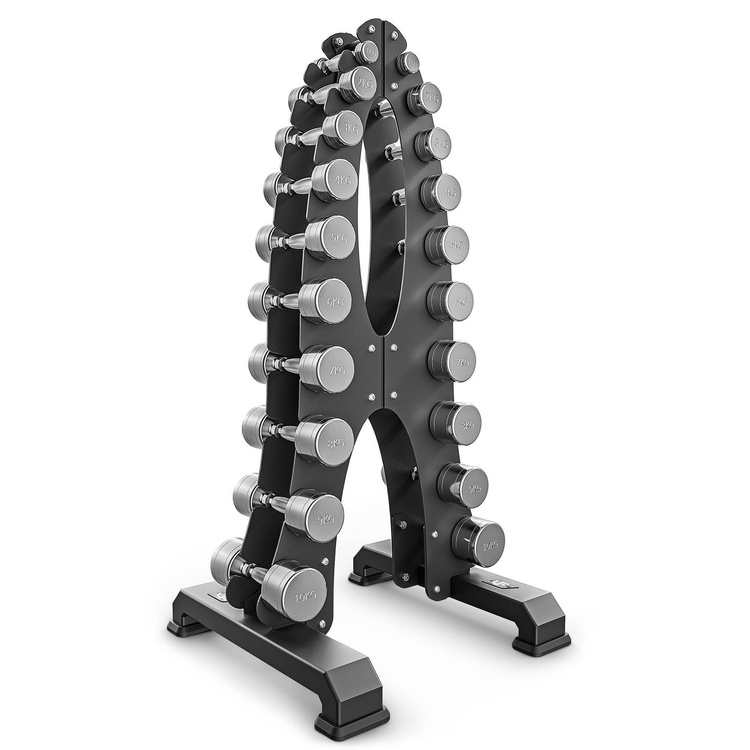 Soporte cromado vertical para mancuernas UX-S206 - UpForm