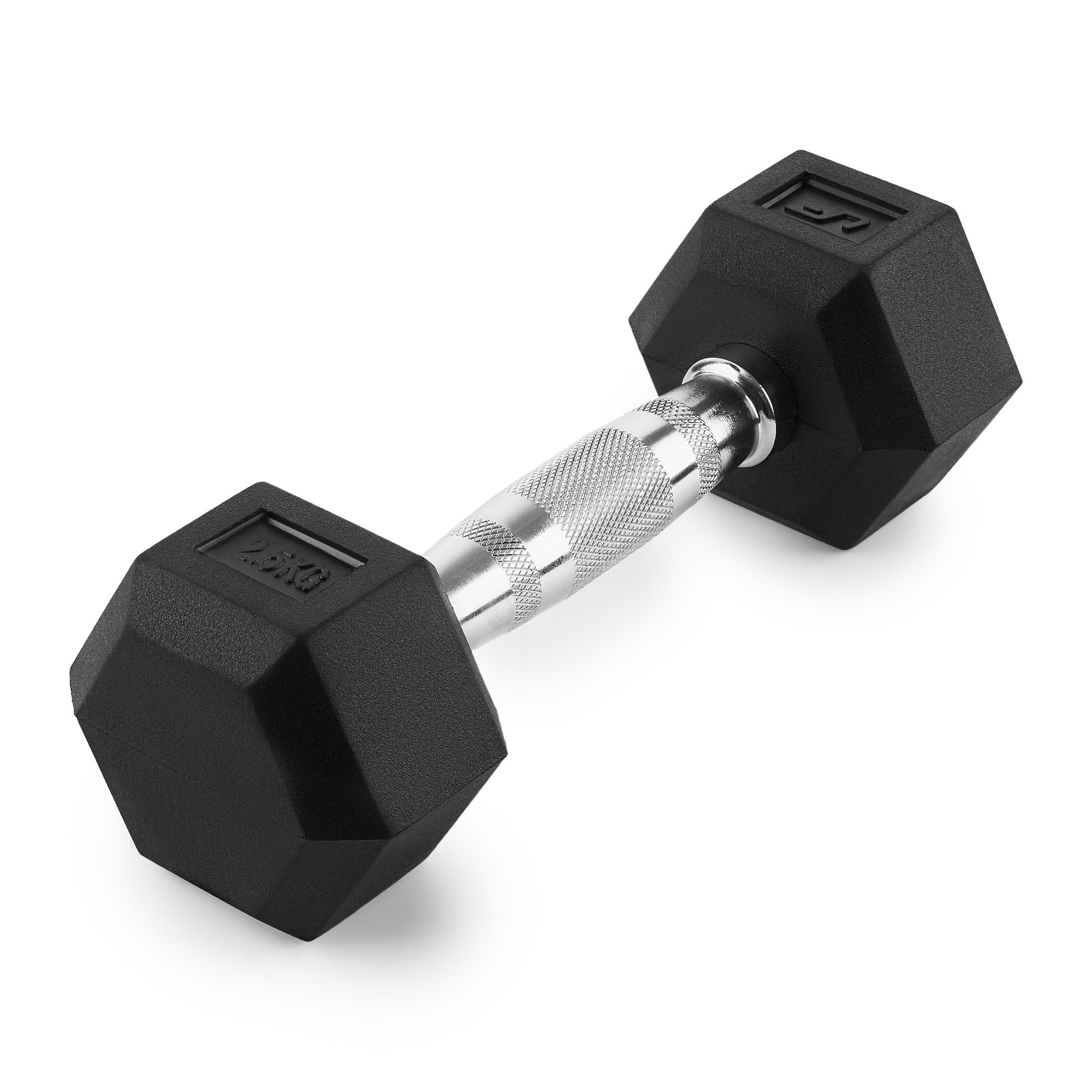 Mancuerna HEX de hierro fundido recubierta de goma