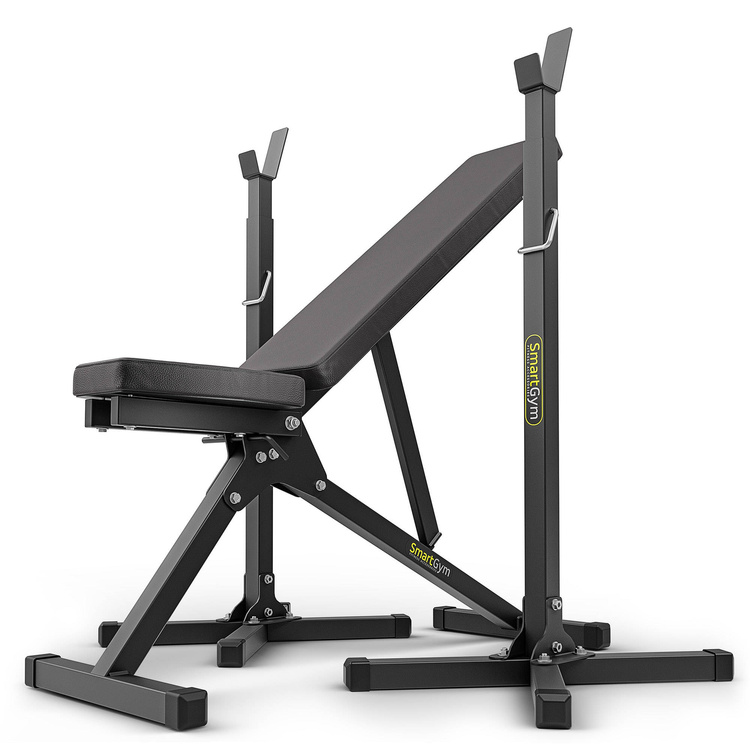 Conjunto SG1 | Banco de ejercicios + soporte de barra ajustable - SmartGym Fitness Accessories