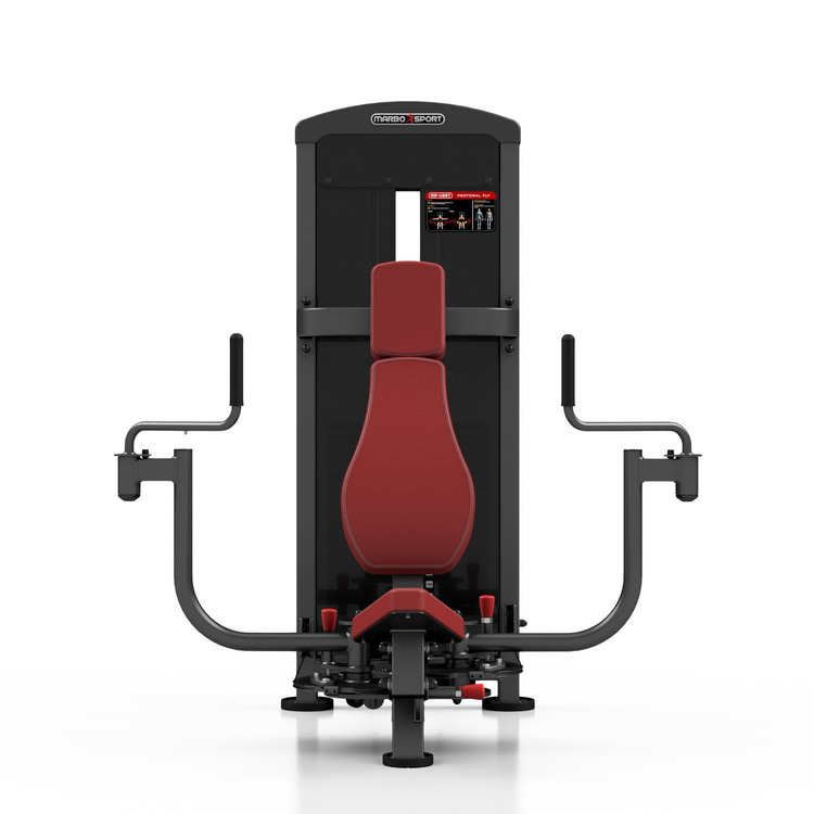 Máquina de contractor de pecho (peck deck) (tapizado granate) MP-U227 - Marbo Sport