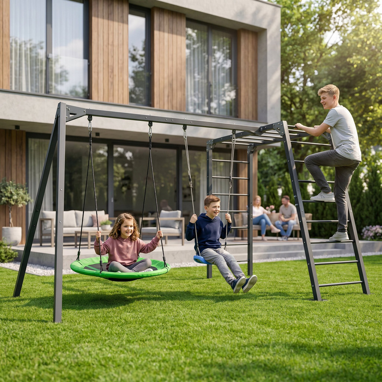 Soporte doble para columpios con fijación a escalera PREMIUM MO-018 - Marbo Sport