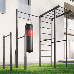 Estructura exterior con escalera sueca, barra de dominadas, barras paralelas y soporte para saco de boxeo MO-Z5 - Marbo Sport